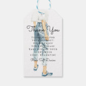 Waterverf Modeontwerp | Zakelijke Hangtag Cadeaulabel (Achterkant)