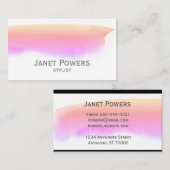 waterverf modern aangepast visitekaartje (Voorkant / Achterkant)