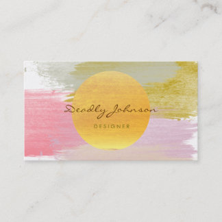 Waterverf Modern Abstract Elegant Cool Artist Visitekaartje