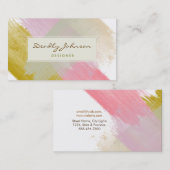 Waterverf Modern Abstract Elegant Cool Artist Visitekaartje (Voorkant / Achterkant)