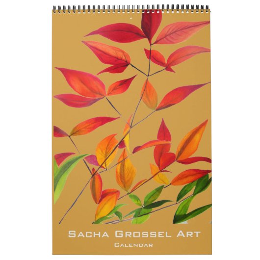 Waterverf Modern Art kalender door Sacha Grossel (Hoes)