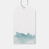 Waterverf Modern Beach bruiloft Welkom labels Cadeaulabel (Achterkant)