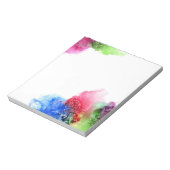 Waterverf Modern Blue Green Red op maat Notitieblok (Linkerzijde)