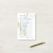Waterverf Modern Boho Leafy Branches Post-it® Notes (Op bureau)