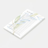 Waterverf Modern Boho Leafy Branches Post-it® Notes (Schuin)
