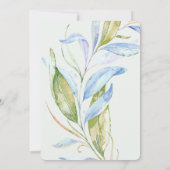 Waterverf Modern Boho Leafy Branches STD Save The Date (Achterkant)