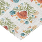 Waterverf Modern Flower Motif Aardse Whimsical Tafelkleed (Gekanteld)