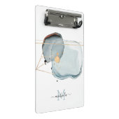 Waterverf Modern Monogram Mini Klembord (Schuin)