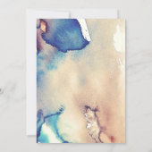 Waterverf Modern Painted Baby Geboorteaankondiging Aankondiging (Achterkant)