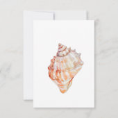 Waterverf Modern Palms & Beach Scene Diner RSVP Kaartje (Achterkant)