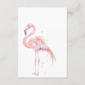 Waterverf Modern Palms & Beach Scene Receptie Informatiekaartje (Achterkant)