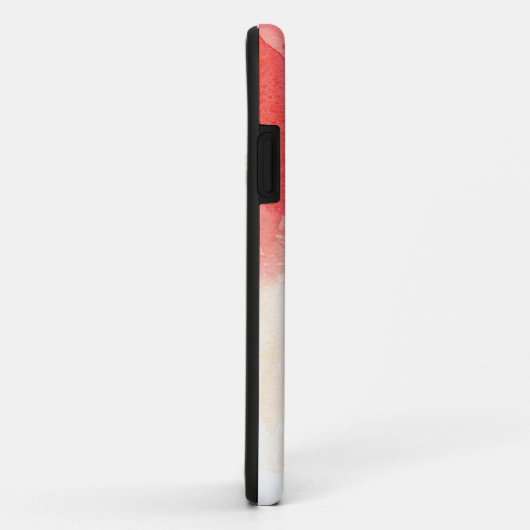 Waterverf modern rood. Eenvoudig abstract koraal Case-Mate iPhone Case (Achterkant/rechts)