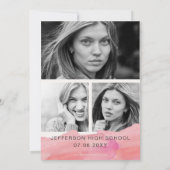 Waterverf Modern Stijlvol Afstuderen van de Foto v Kaart (Achterkant)