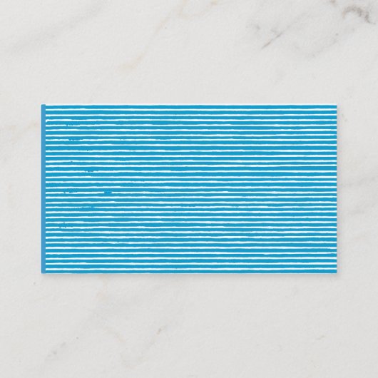 Waterverf Modern Zee Horse Blowing Bubbles Visitekaartje (Achterkant)