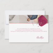 Waterverf Moderne Abstracte Mitzvah DANK U Bedankkaart (Achterkant)