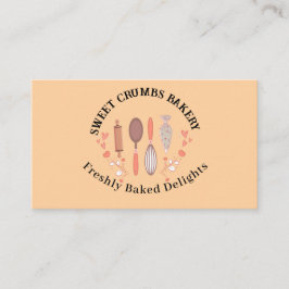 Waterverf moderne bakken & kookgerei Bakkerij Visitekaartje