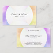 Waterverf Moderne eenvoudige ontwerpelegante Sjabl Visitekaartje (Voorkant / Achterkant)