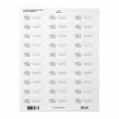 Waterverf Moderne Elegante Retouradres Etiket (Full Sheet)