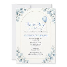 Waterverf moderne eucalyptus baby shower