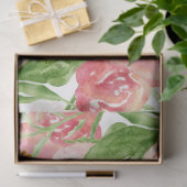 Waterverf Moderne Floral roze gele ontkoppeling Tissuepapier (Geschenk)