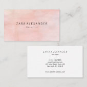 Waterverf Moderne Kunstenaar Visitekaartje (Voorkant / Achterkant)