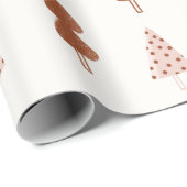 Waterverf Moderne Minimalistische Vrolijke Kerstbo Cadeaupapier (Rol Hoek)