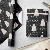 Waterverf Moderne Minimalistische Vrolijke Kerstbo Cadeaupapier