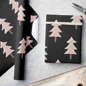 Waterverf Moderne Minimalistische Vrolijke Kerstbo Cadeaupapier