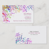 Waterverf Moderne Natuur Verschildert penseelstrek Visitekaartje (Voorkant / Achterkant)