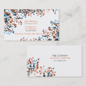 Waterverf Moderne Natuur Verschildert penseelstrek Visitekaartje (Voorkant / Achterkant)