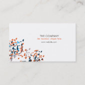 Waterverf Moderne Natuur Verschildert penseelstrek Visitekaartje (Achterkant)