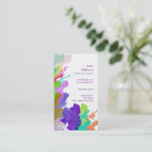 Waterverf Moderne Natuur Verschildert penseelstrek Visitekaartje (Staand voorkant)