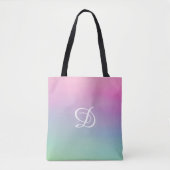 waterverf moderne regenboog girly gradient tote bag (Voorkant)
