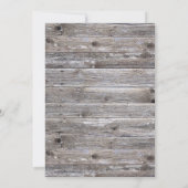 Waterverf Moderne Rustieke Schuur Huwelijksuitnodi Kaart (Achterkant)