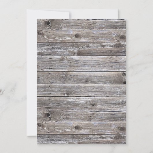 Waterverf Moderne Rustieke Schuur Huwelijksuitnodi Kaart (Achterkant)