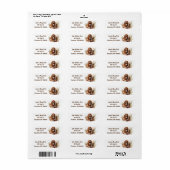 Waterverf moeder aap met Baby Etiket (Full Sheet)