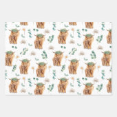 Waterverf Moeder Baby Kuit Douche Kinderkamer Inpakpapier Vel (Voorkant 2)