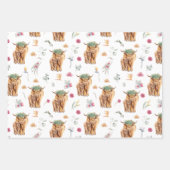 Waterverf Moeder Baby Kuit Douche Kinderkamer Inpakpapier Vel (Voorkant)