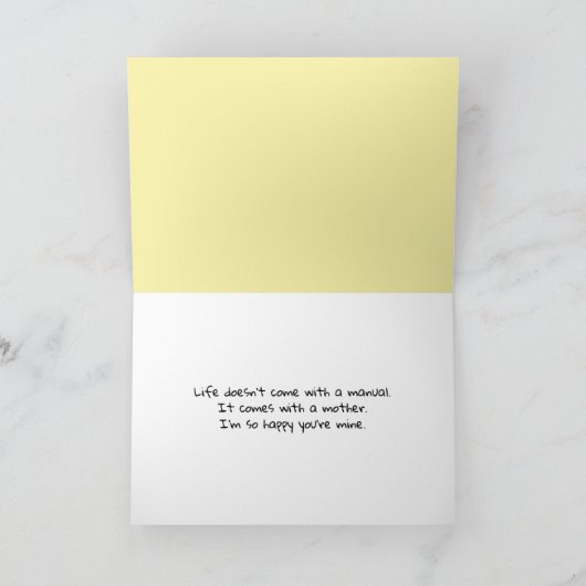 Waterverf moeder eend voor Moederdag Kaart (Binnen)