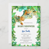 Waterverf moeder en Baby Baby shower Kaart (Voorkant)