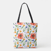 Waterverf moeder van de collage bruidskic tote bag (Achterkant)