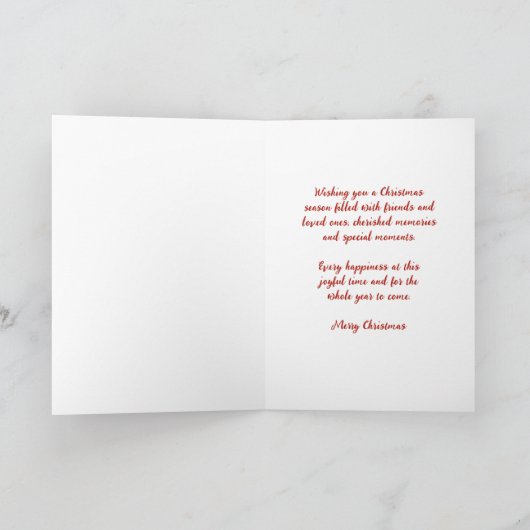 Waterverf Moeder Vrolijk Kerstfeest Kaart (Binnen)