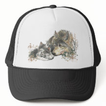 Waterverf Moeder Wolf & Cubaanse dierenkunst