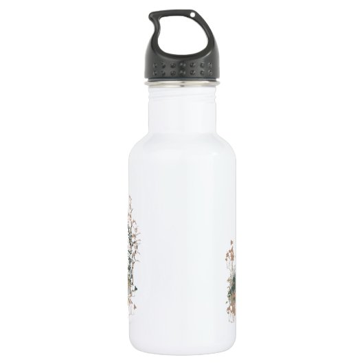 Waterverf Moeder Wolf & Cubaanse dierenkunst Waterfles (Achterkant)