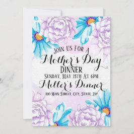 Waterverf Moederdag Binnendringkaart Kaart