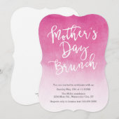 Waterverf Moederdag Brunch Uitnodiging (Voorkant / Achterkant)