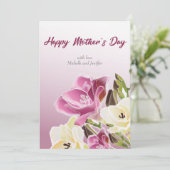  Waterverf Moederdag Flat Holiday Kaart (Staand voorkant)
