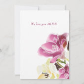  Waterverf Moederdag Flat Holiday Kaart (Achterkant)