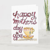 Waterverf Moederdag Kaart (Voorkant)