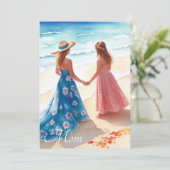 Waterverf Moederdag Kaart (Staand voorkant)